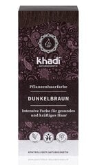 Looduslik juuksevärv Khadi 100 g, tumepruun hind ja info | Juuksevärvid | kaup24.ee