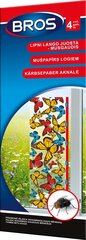 Липкая лента для мух BROS (бесцветная с печатью), 4 шт. цена и информация | Насекомые | kaup24.ee