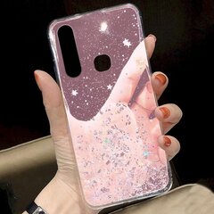 Fusion glue glitter silikoonist ümbris Samsung A426 Galaxy A42 5G, roosa hind ja info | Telefoni kaaned, ümbrised | kaup24.ee