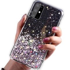 Fusion glue glitter silikoonist ümbris Samsung A426 Galaxy A42 5G, must цена и информация | Чехлы для телефонов | kaup24.ee