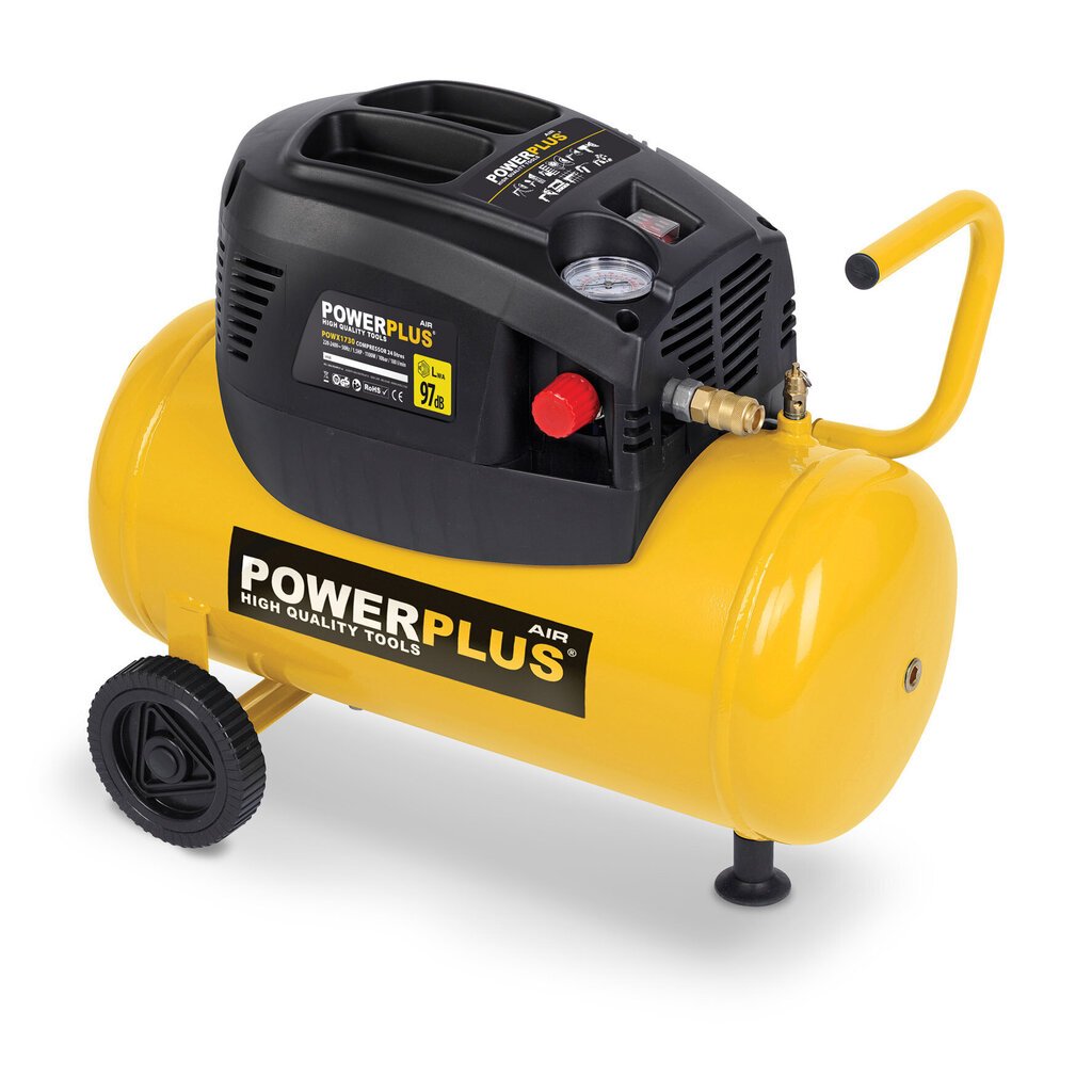 Kompressor PowerPlus 24l hind ja info | Kompressorid | kaup24.ee