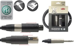 Stagg, Aux 6.35 mm/XLR, 3 m цена и информация | Кабели и провода | kaup24.ee