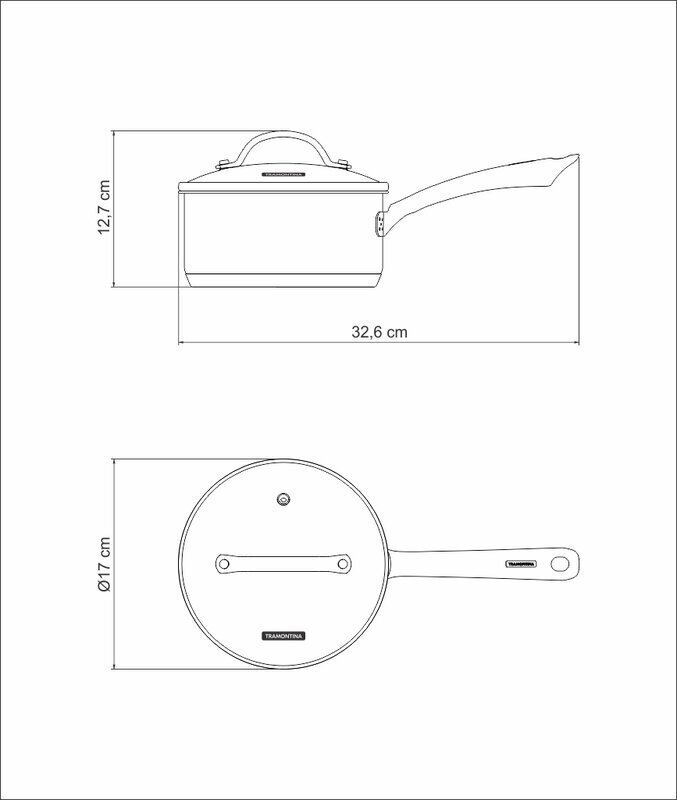 Tramontina Una kastmepott, 1.4l, 16cm цена и информация | Potid ja kiirkeedupotid | kaup24.ee