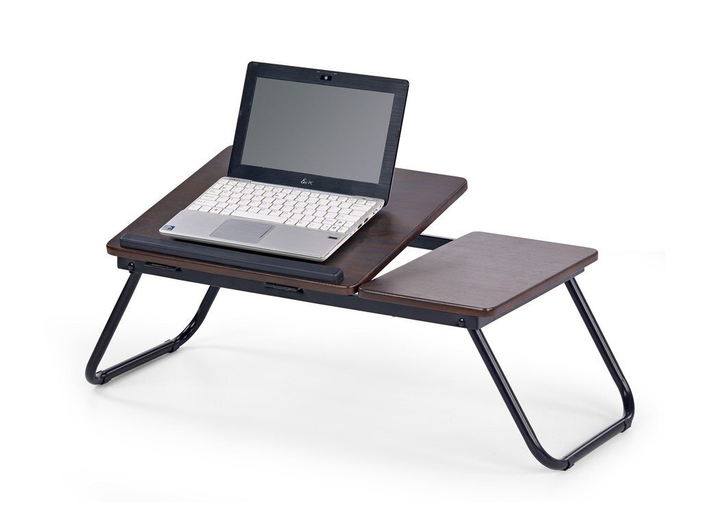 Arvutilaud sülearvuti jaoks B19, tume pähkel hind ja info | Arvutilauad, kirjutuslauad | kaup24.ee