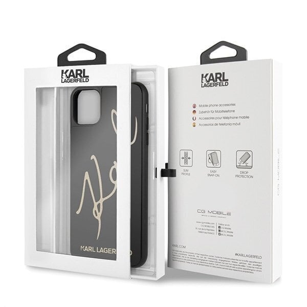 Karl Lagerfeld, Apple iPhone 11 Pro Max, must hind ja info | Telefoni kaaned, ümbrised | kaup24.ee