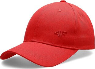 Кепка с носиком мужская 4F H4L20 CAD006, красная цена и информация | Мужские шарфы, шапки, перчатки | kaup24.ee