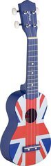 Sopran ukulele + ümbris Stagg US UK-FLAG hind ja info | Kitarrid | kaup24.ee