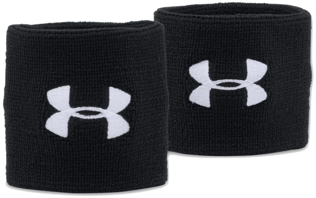 Randmepeal Under Armour Opaski randmel Performance Wristband 1276991-001, must цена и информация | Välitennise tooted | kaup24.ee