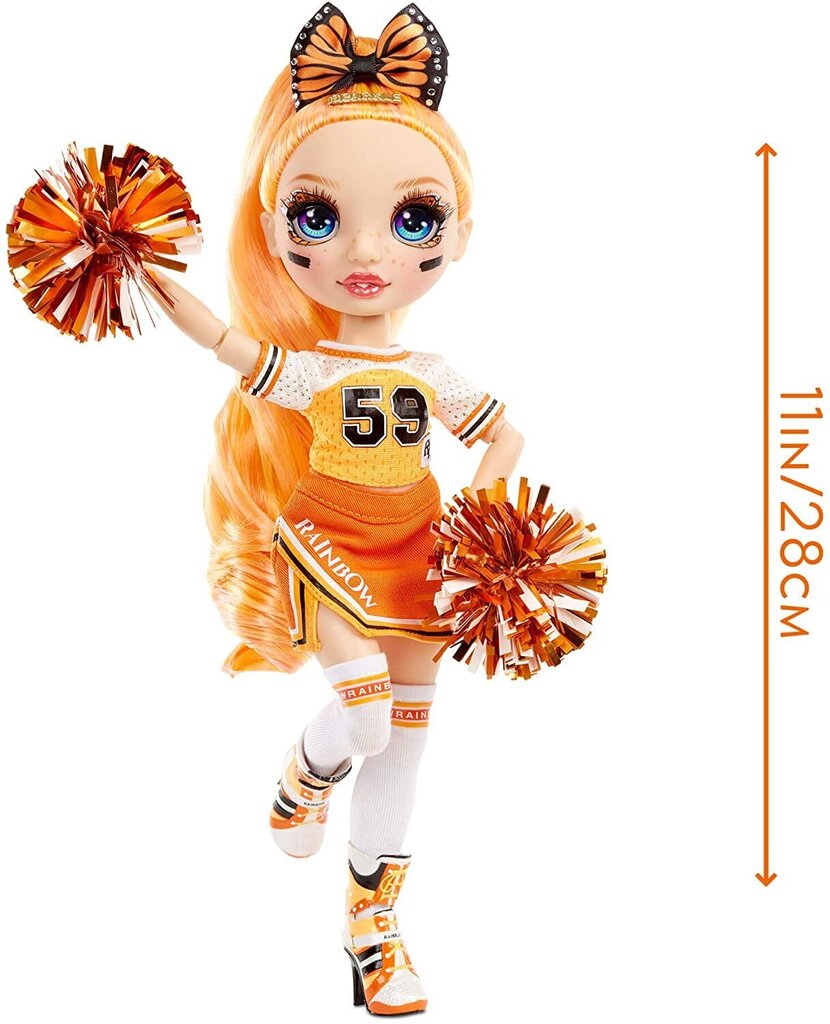 Rainbow High Cheer Doll- Poppy Rowan (Orange) hind ja info | Tüdrukute mänguasjad | kaup24.ee