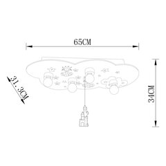 Детский светильник G.LUX GM-664 Princess kaina ir informacija | Детские светильники | kaup24.ee