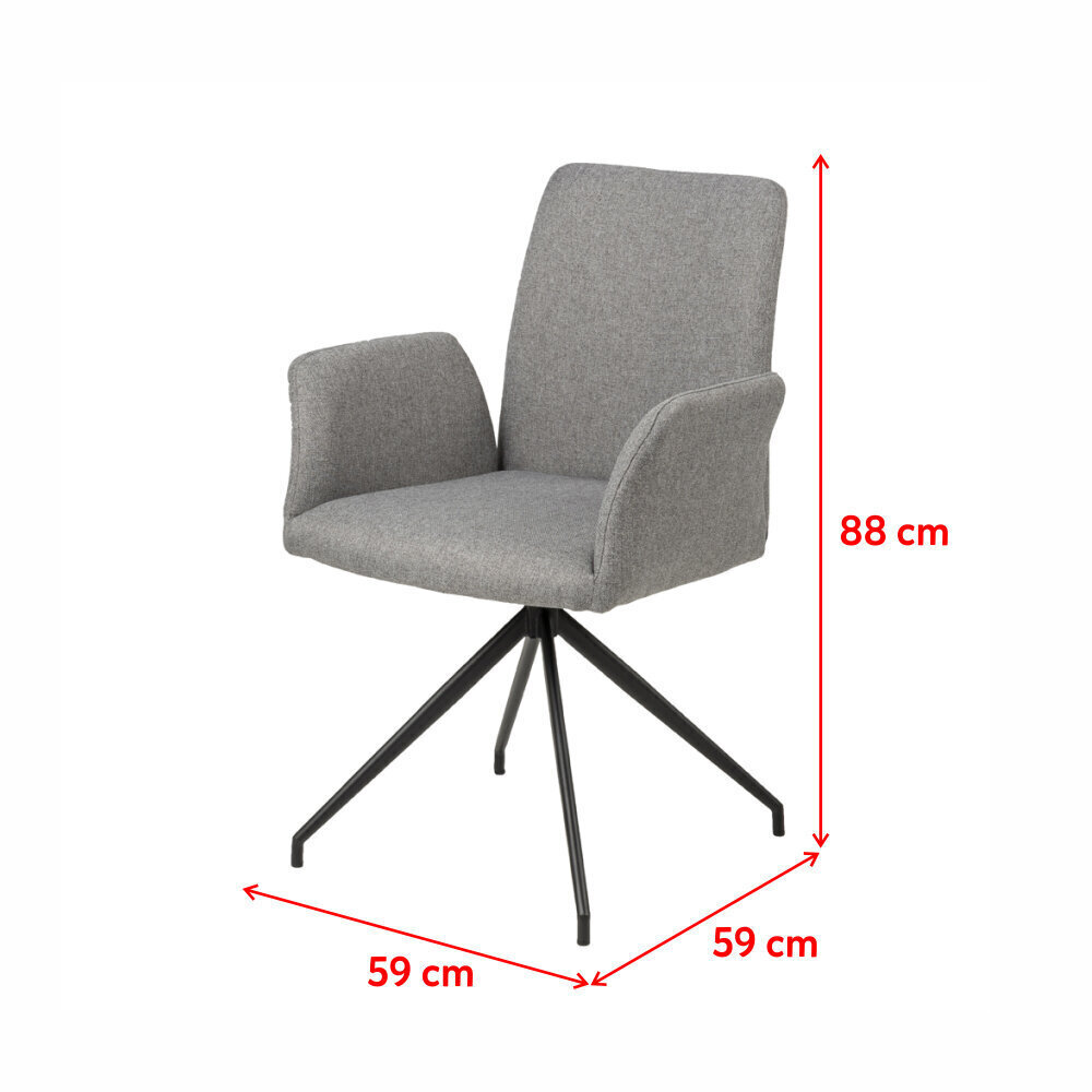 Kontoritool Selsey Soric, hall hind ja info | Kontoritoolid | kaup24.ee