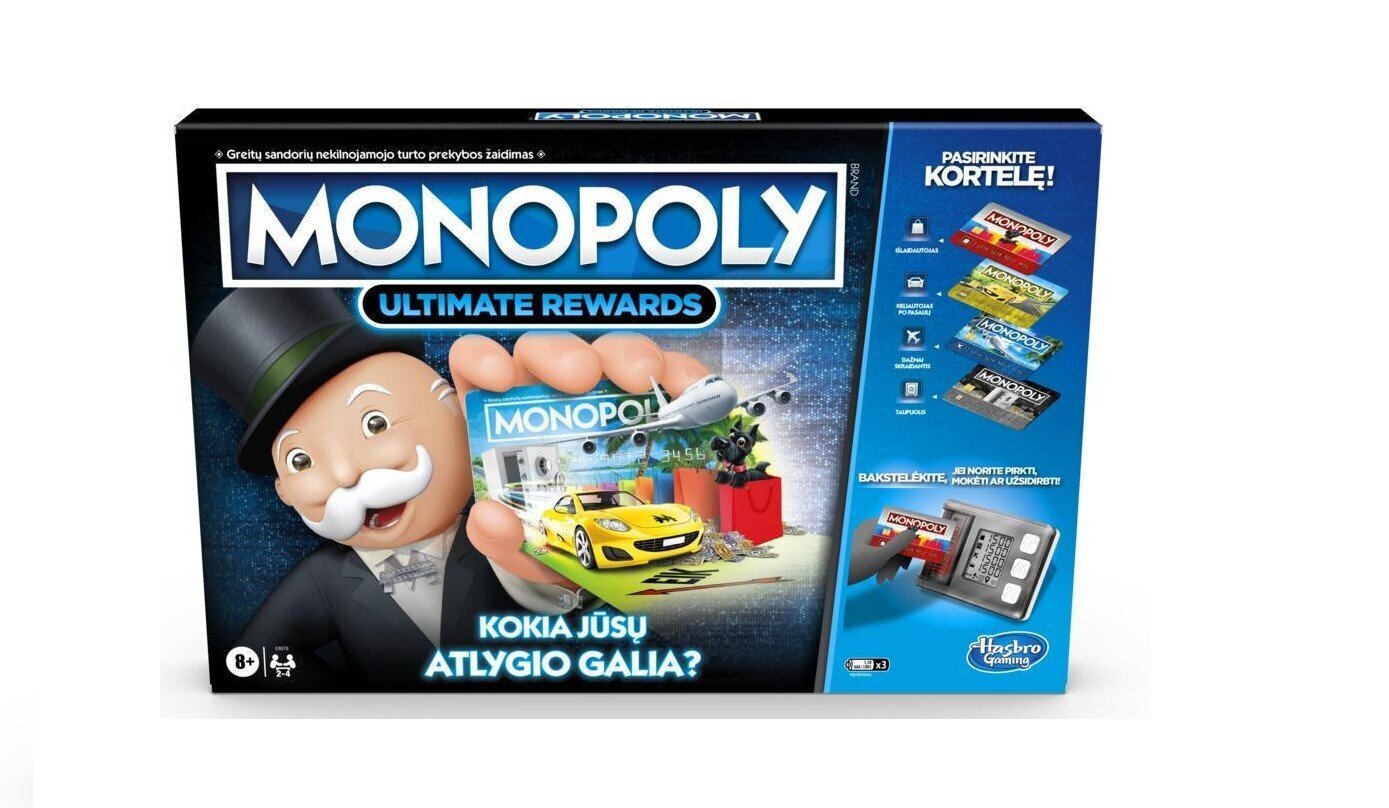 Lauamäng Monopoly koos elektroonilise pangandusega Hasbro Monopoly Ultimate Rewards, LT hind ja info | Lauamängud ja mõistatused | kaup24.ee