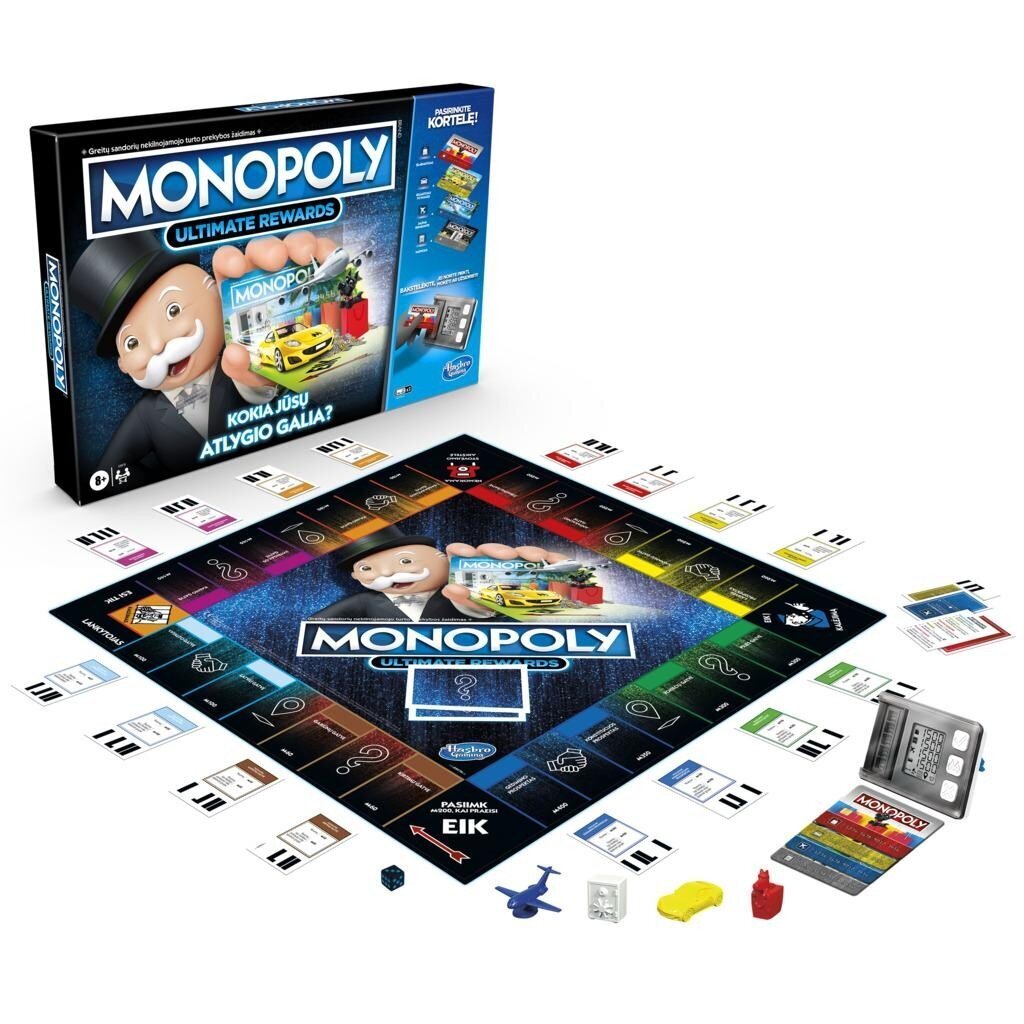 Lauamäng Monopoly koos elektroonilise pangandusega Hasbro Monopoly Ultimate Rewards, LT цена и информация | Lauamängud ja mõistatused | kaup24.ee
