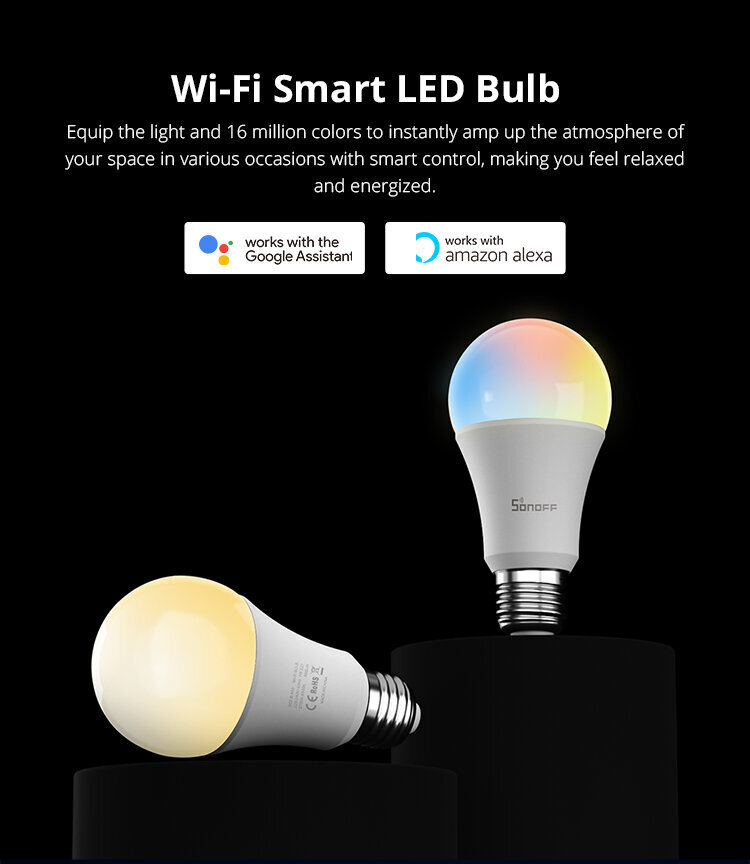 Nutikas LED pirn SONOFF B05-B-A60 Wi-Fi цена и информация | Lambipirnid, lambid | kaup24.ee