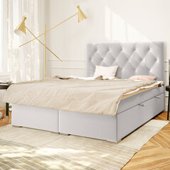 Кровать Selsey Lubekka 180x200 см, серая цена и информация | Кровати | kaup24.ee