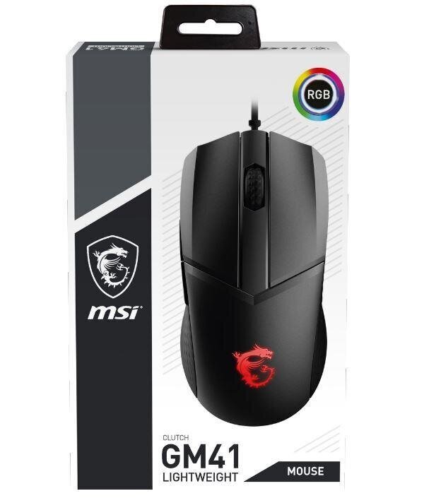 MSI Clutch GM41, must hind ja info | Hiired | kaup24.ee