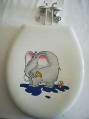 TIGER крышка туалета ELEPHANT, белая цена и информация | Детали для унитазов, биде | kaup24.ee