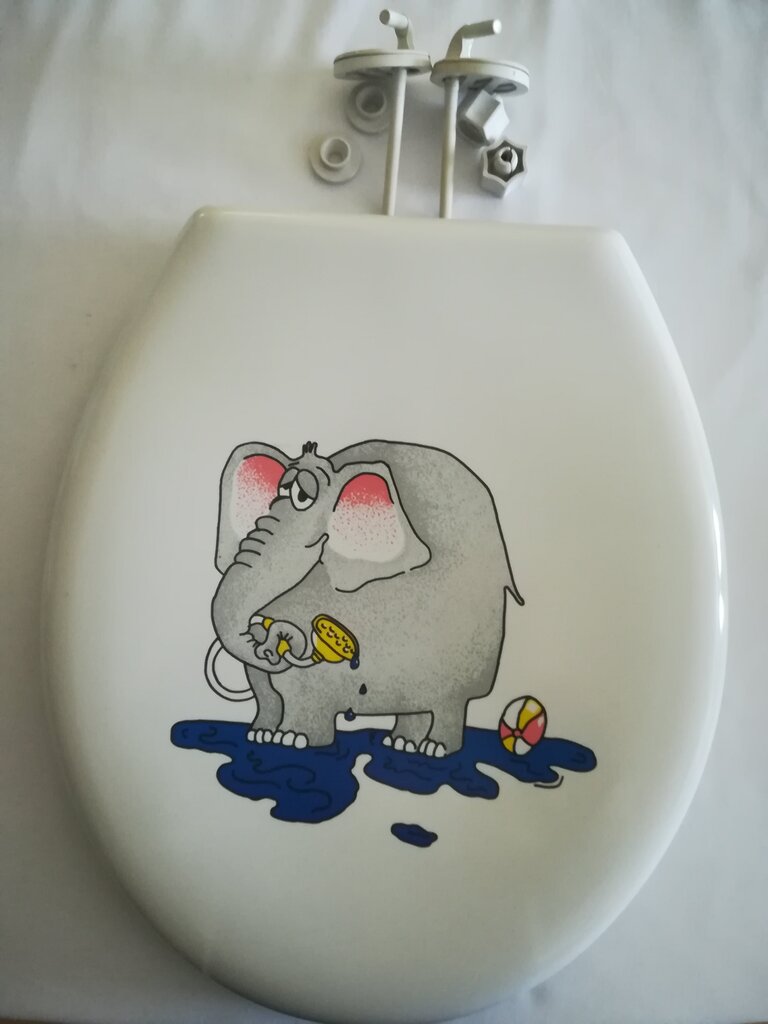 TIGER wc-poti kaas ELEPHANT, valge цена и информация | WC-poti tarvikud | kaup24.ee