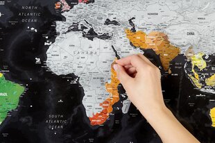 Kraabitav raamiga kaart, 72х2x52 cm цена и информация | Карты мира | kaup24.ee