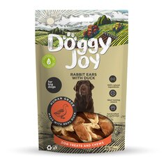 Doggy Joy rabbit ears with duck närimismaiused koertele 90g hind ja info | Maiustused koertele | kaup24.ee