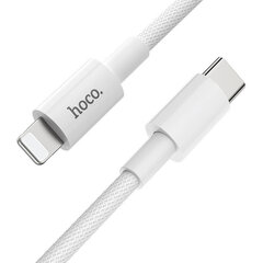 Kaabel Lightning -> Type C PD (kiire laadimine) Hoco X56 1.0m 3A 18W, Laadimisjuhe USB C to Lightning apple iPhone laadimiskaabel, valge цена и информация | Кабели для телефонов | kaup24.ee