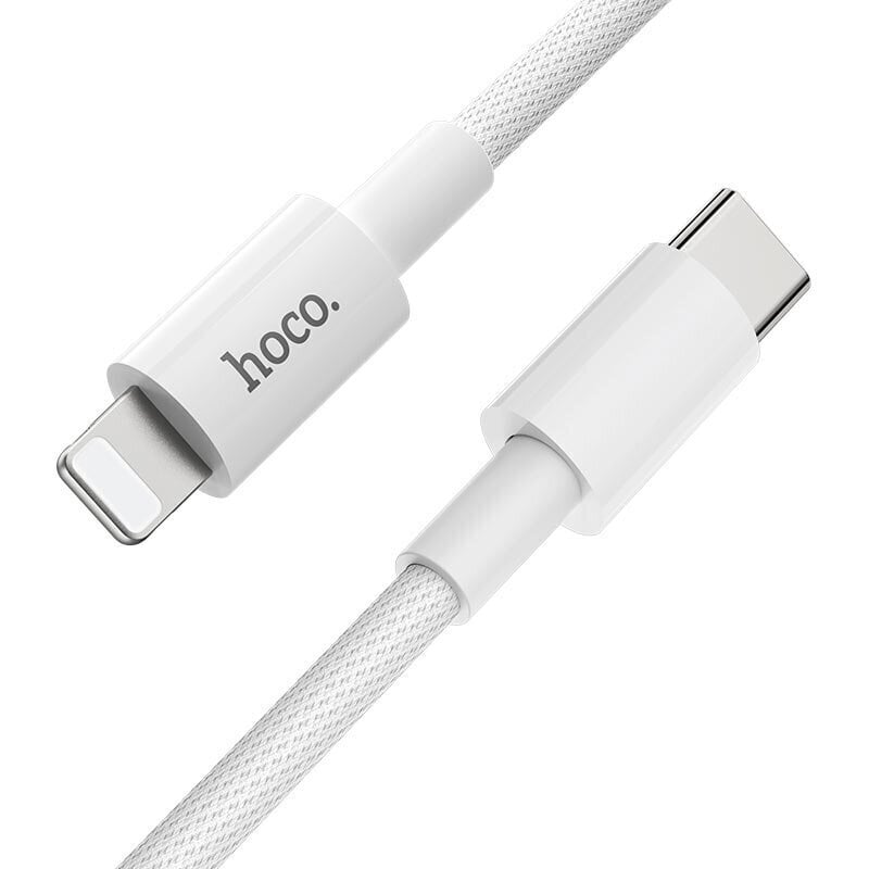Kaabel Lightning -> Type C PD (kiire laadimine) Hoco X56 1.0m 3A 18W, Laadimisjuhe USB C to Lightning apple iPhone laadimiskaabel, valge цена и информация | Mobiiltelefonide kaablid | kaup24.ee