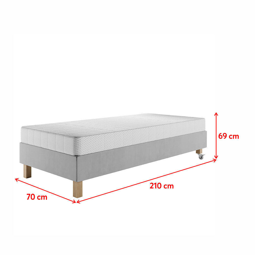 Voodi Selsey Dombay 70x200 cm, hall hind ja info | Voodid | kaup24.ee