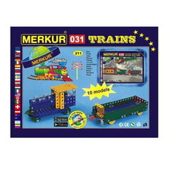 Металлический конструктор Merkur «Железная дорога», 211 деталей цена и информация | Конструкторы и кубики | kaup24.ee