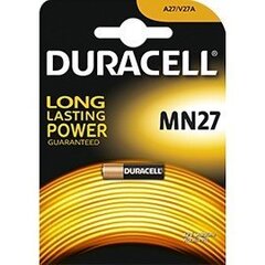 Patarei Duracell, 27A (MN27), 1tk цена и информация | Батарейки | kaup24.ee