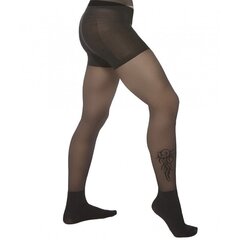 Черные мужские колготки с рисунком Roger 20/40 DEN цена и информация | Мужские носки | kaup24.ee
