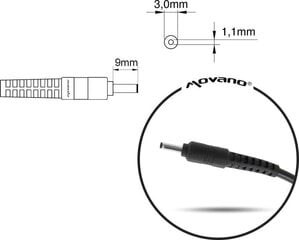 Mitsu 19V, 2.37A, 45W hind ja info | Sülearvutite laadijad | kaup24.ee