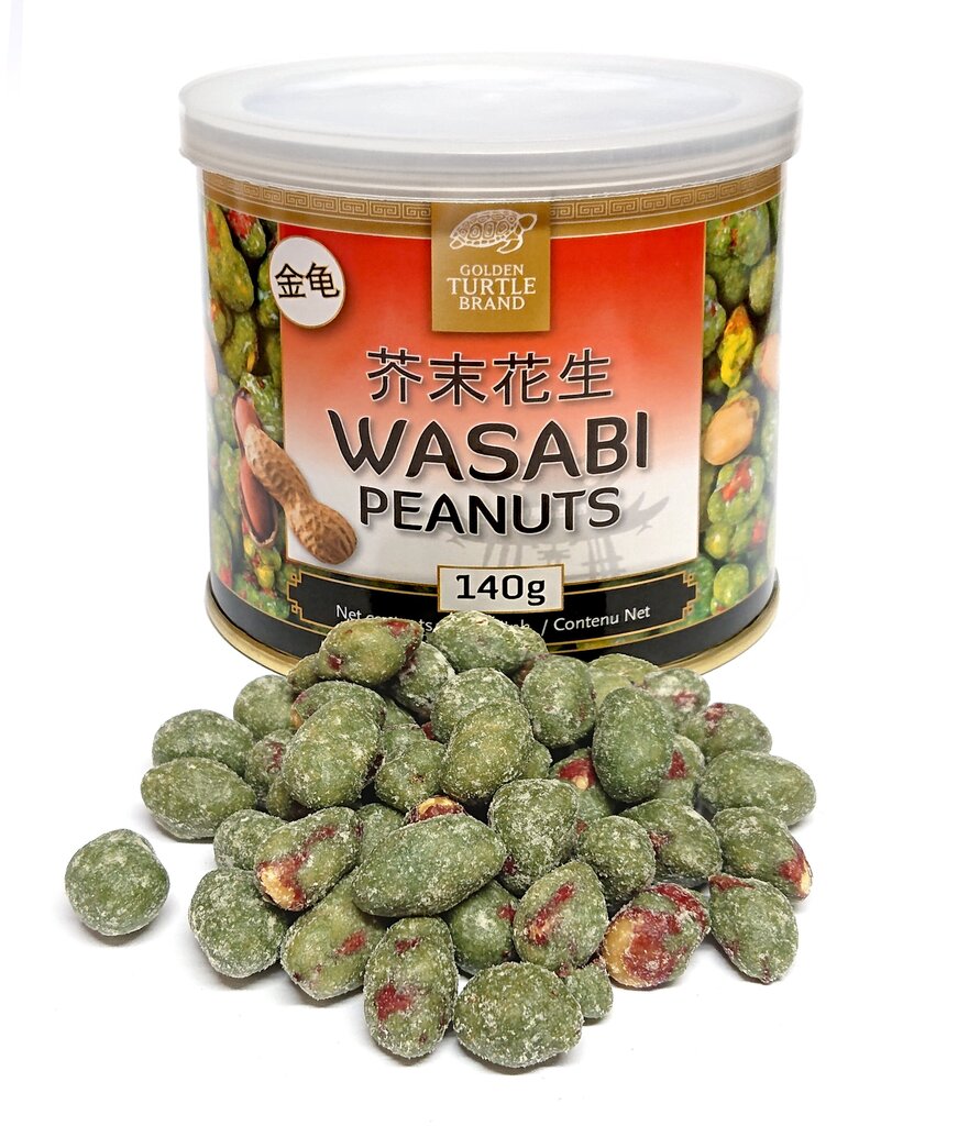 Vasabi maapähklid, Wasabi peanuts, Golden Turtle Brand, 140g hind ja info | Pähklid, seemned, kuivatatud puuviljad | kaup24.ee