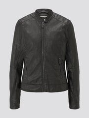 Куртка из искусственной кожи для женщин Tom Tailor 1020619*14482, черная цена и информация | Женские куртки | kaup24.ee