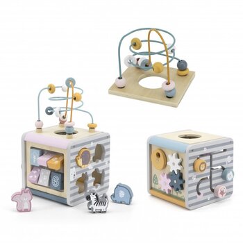 Õppetegevuseks puidust kuubik PolarB Viga hind ja info | Imikute mänguasjad | kaup24.ee