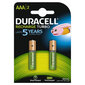 Laetavad patareid Duracell AAA (850 mAh) LR03, 2 tk hind ja info | Patareid | kaup24.ee