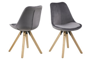 Комплект из 2 стульев Selsey Djum, серый цена и информация | Стулья для кухни и столовой | kaup24.ee