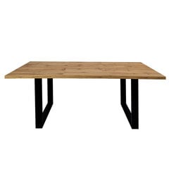 Раскладной стол Selsey Lameca 135-185 см, коричневый цена и информация | Кухонные и обеденные столы | kaup24.ee