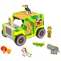 Puidust auto - sorteerija Safari цена и информация | Игрушки для малышей | kaup24.ee