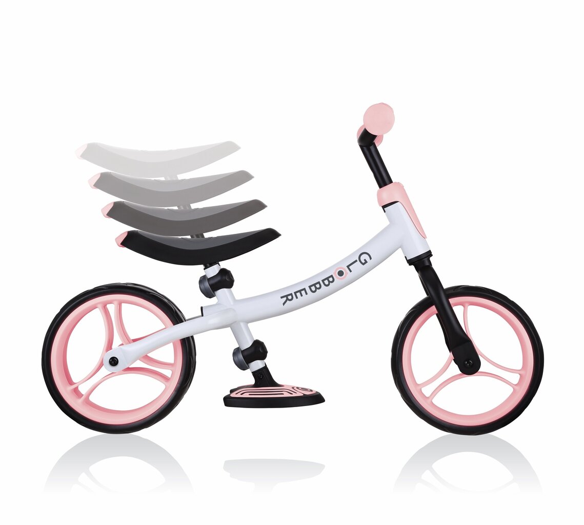 Tasakaaluratas Globber Go Bike Duo, pastellroosa, 614-210 цена и информация | Jooksurattad | kaup24.ee