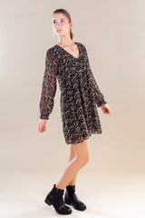 Naiste kleit Hailys Silvia 13*01, must/beež hind ja info | Kleidid | kaup24.ee