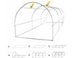 Tunnelkasvuhoone 3 segmenti, 4x2,5x2 m, roheline hind ja info | Kasvuhooned | kaup24.ee