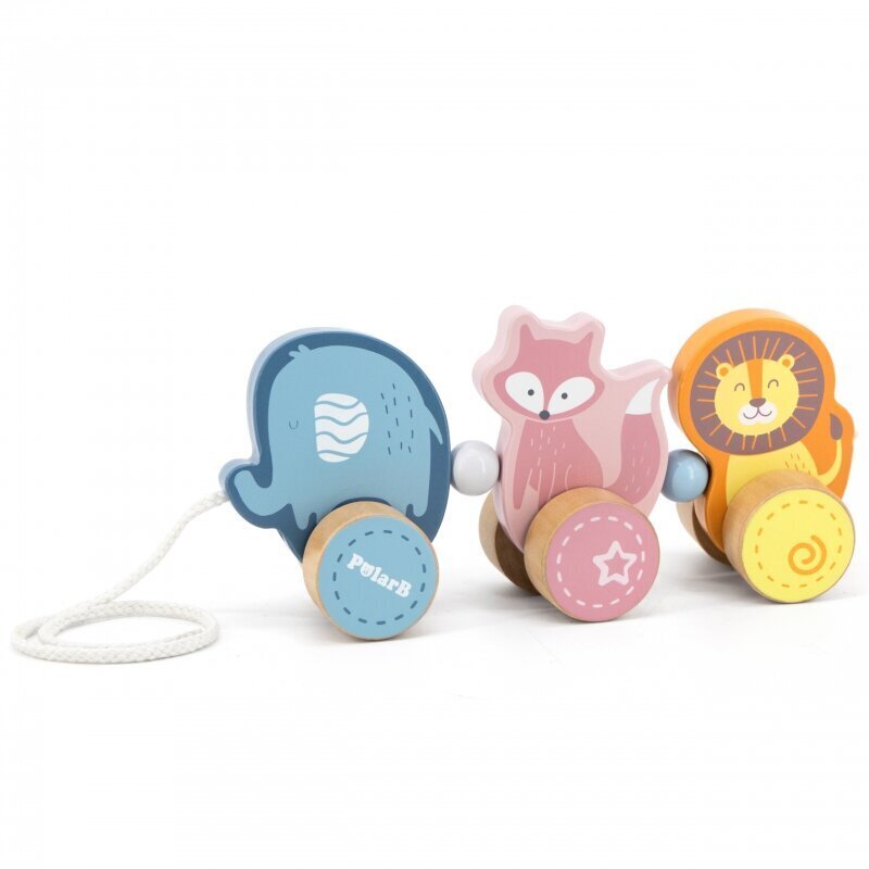 Puidust mänguasi koduloomadega PolarB Viga hind ja info | Imikute mänguasjad | kaup24.ee
