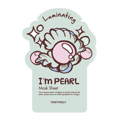 Осветляющая листовая маска для лица Tonymoly I'm Pearl Mask, 1 шт. цена и информация | Маски для лица, патчи для глаз | kaup24.ee