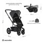 Easywalker Harvey 2 All Terrain vankrikomplekt - Night Black цена и информация | Vankrid, jalutuskärud | kaup24.ee