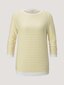 Naiste pullover Tom Tailor 1017277*26928, kollane/valge hind ja info | Naiste T-särgid, topid | kaup24.ee