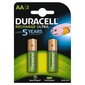 Taaslaetavad patareid Duracell Rechargeable Accu Stay Charged 2500mAh HR6 AA (LR6), 2 tk hind ja info | Patareid | kaup24.ee