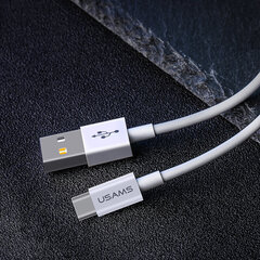 USAMS USB-C кабель быстрой зарядки 2A, белый цена и информация | Кабели для телефонов | kaup24.ee