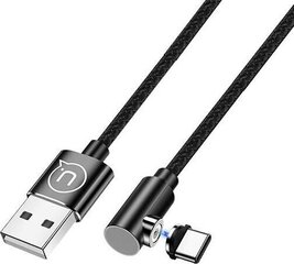 magnetiline USB-C laadimiskaabel Usams U 54, 1m, must hind ja info | Mobiiltelefonide kaablid | kaup24.ee