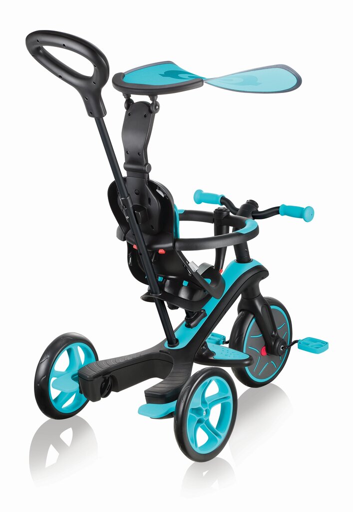 Multifunktsionaalne kolmerattaline jalgratas Globber Trike Explorer 4in1, sinine, 632-105 цена и информация | Kolmerattalised jalgrattad | kaup24.ee