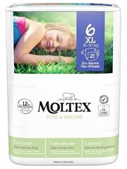 Подгузники Moltex Pure & Nature 6 XL 16-30кг 21шт цена и информация | Подгузники | kaup24.ee